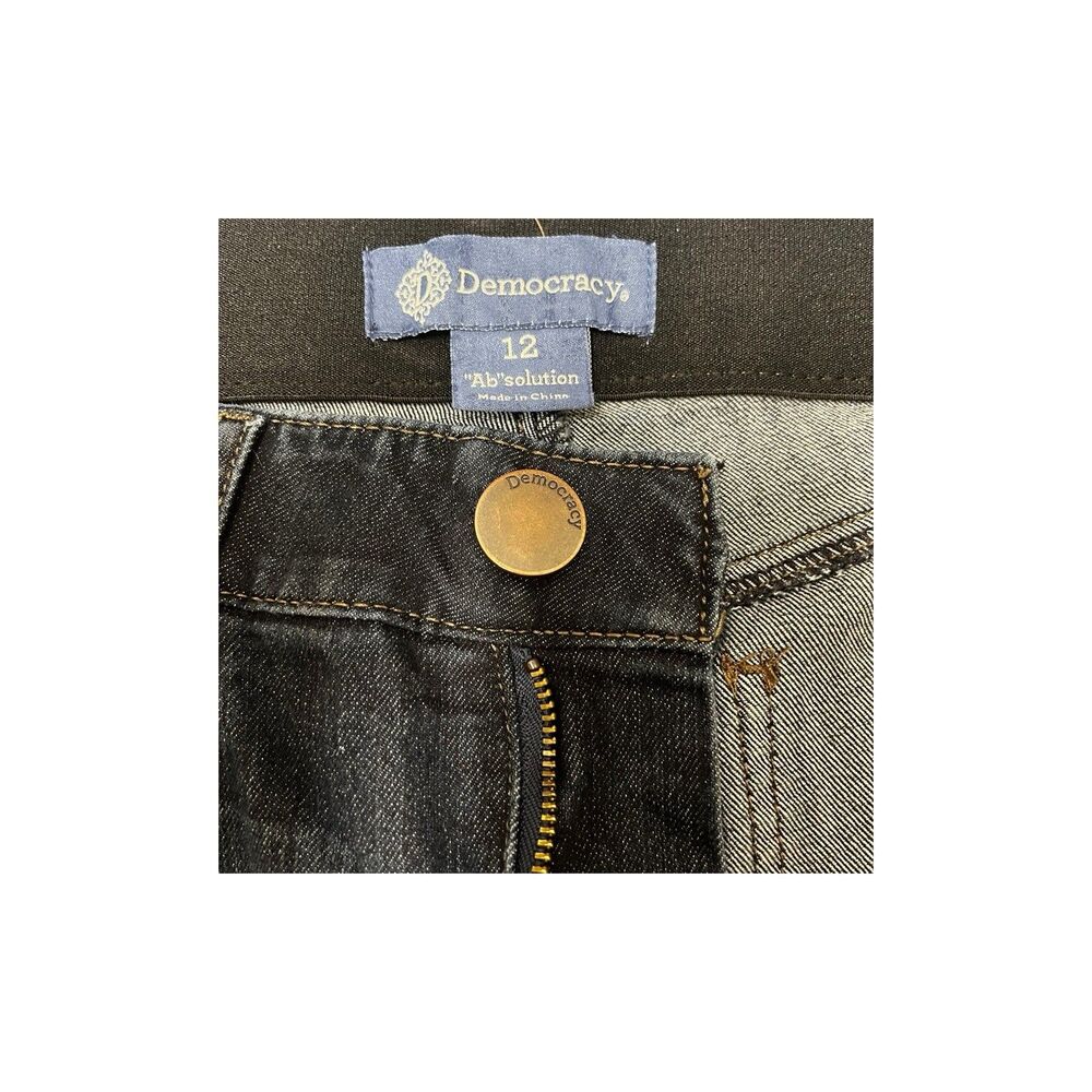 Democracy Ab Solution Dark Indigo Booty Lift Jeggings Size 12 - Picture 5 of 7